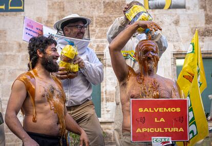 Concentracion apicultores Comunidad Valenciana