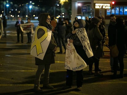 Protestas  contra la sentencia del 'procés' en la Meridiana.