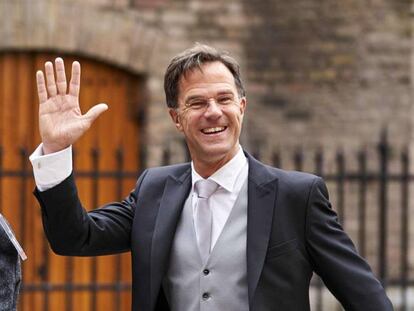 El primer holandés, Mark Rutte, este martes a su llegada a la sesión inaugural del nuevo curso parlamentaria en La Haya.