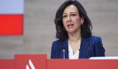 La presidenta de banco Santander, Ana Botin, en abril de este año.