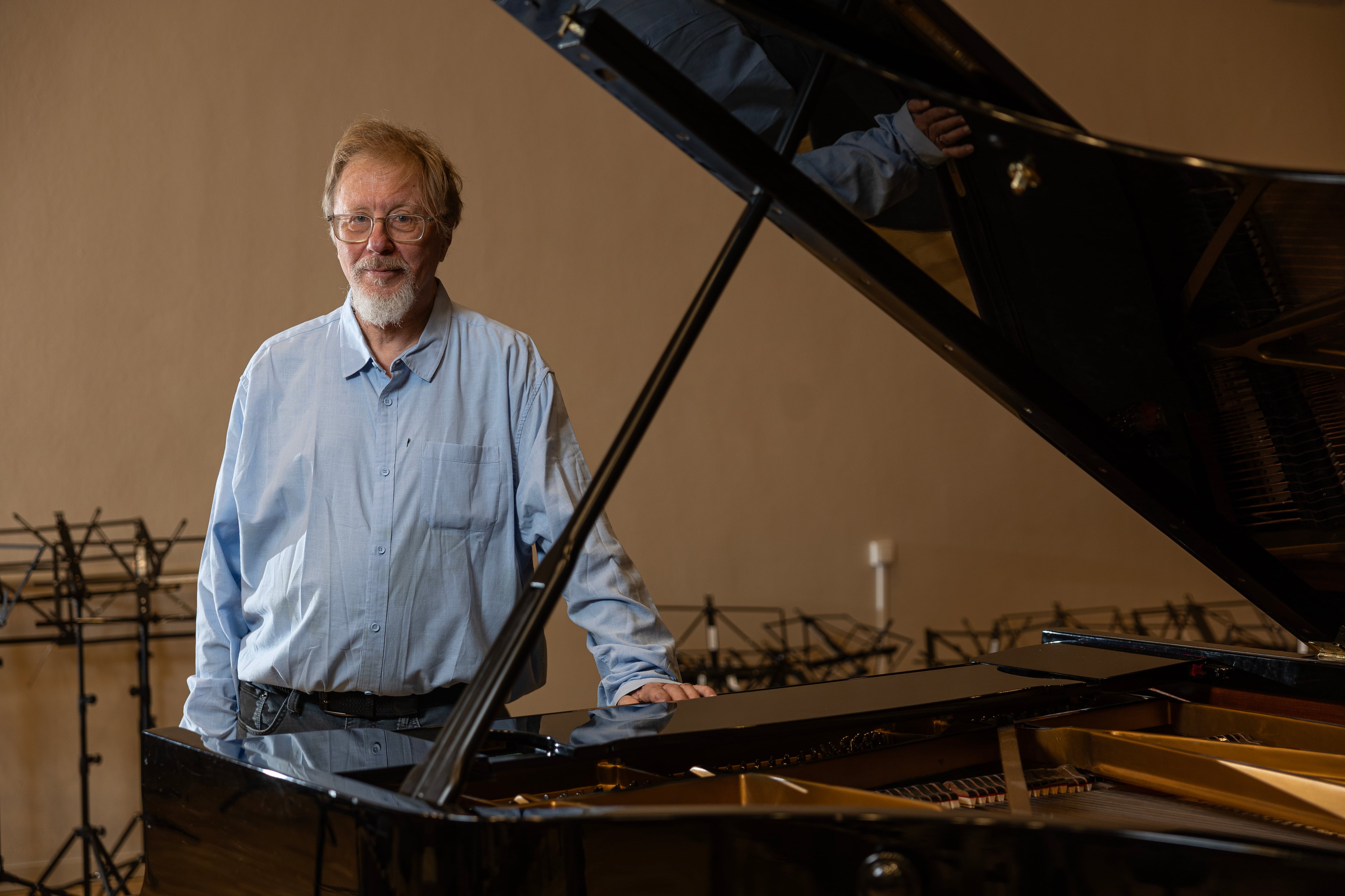 George Friedrich Haas, compositor austriaco, en el Auditorio Nacional en Madrid.