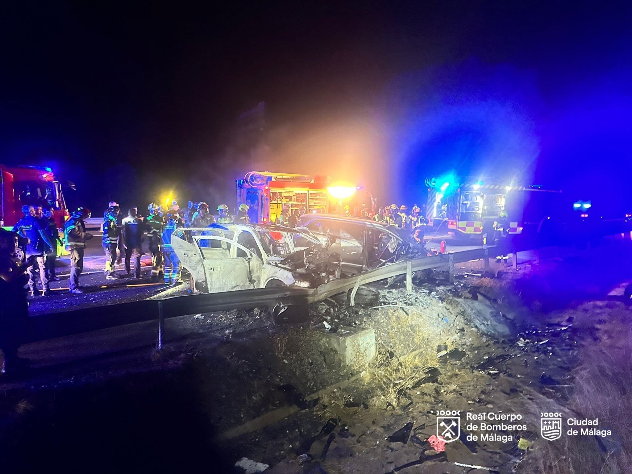 Cuatro muertos, uno de ellos policía, durante una persecución por un robo en Málaga
