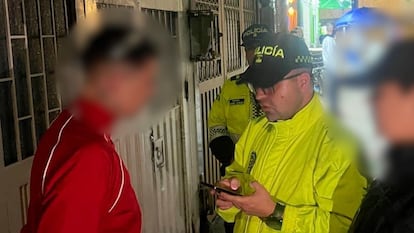 Captura de Harold Barragán, en Bogotá, el 30 de agosto.