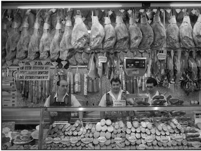 Un establecimiento de El Museo del Jamón, en Madrid.