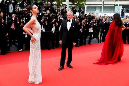 Desde la izquierda, Carys Zeta Douglas, Michael Douglas y Catherine Zeta-Jones, el 16 de mayo.