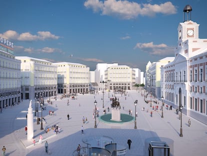 Recreación de la futura Puerta del Sol, según el Ayuntamiento