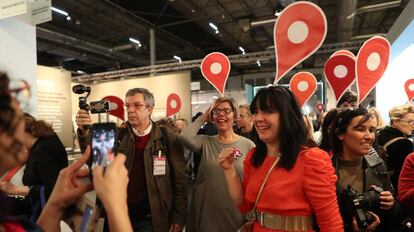 La acción feminista tuvo lugar en el pabellón 7 de Ifema.