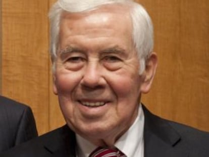 El veterano senador republicano por Indiana, Richard Lugar.