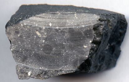 El meteorito de origen marciano NWA 7533 recuperado en África noroccidental.