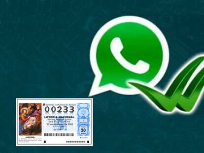 Cómo compartir un décimo de Lotería de Navidad por WhatsApp de forma segura