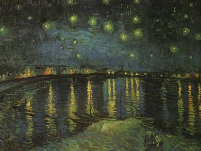 'Noche estrellada sobre el Ródano', de Van Gogh (1889).