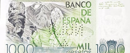 Billete de 1.000 pesetas.