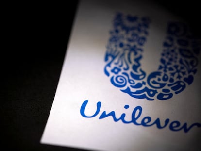 Unilever logo is displayed in this illustration taken on January 17, 2022.