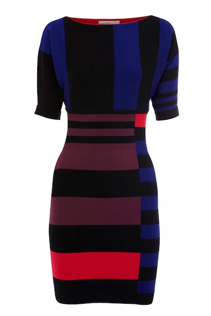 El vestido sexy
	Indecentemente corto y ajustado, el vestido de Lycra de Hervé Leger inspira a muchas otras firmas. Éste de punto es de Karen Millen y cuesta 170 euros.