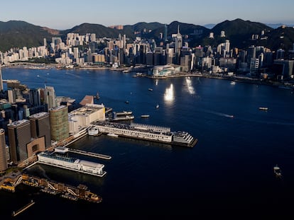 Vista panorámica de la ciudad de Hong Kong.