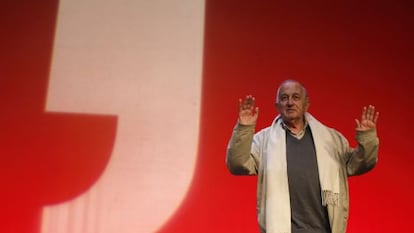 Juan Goytisolo, ayer en Madrid en el escenario del Festival Eñe
