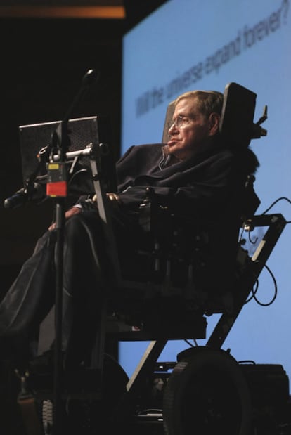 Stephen Hawking, en 2008 en Ciudad del Cabo.
