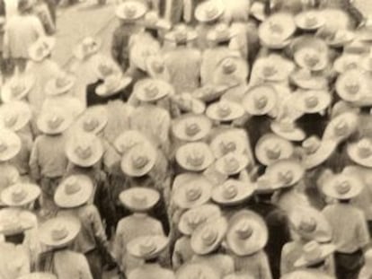 Manifestación de campesinos, 1928.