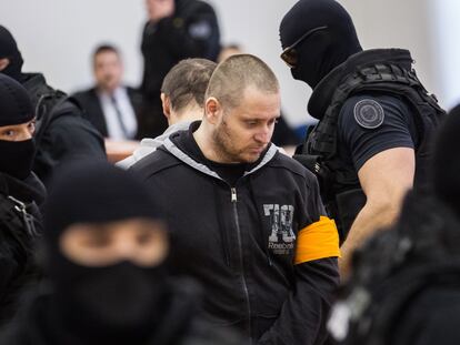 El militar Miroslav Marcek llega al tribunal, el pasado 13 de enero en Bratislava.