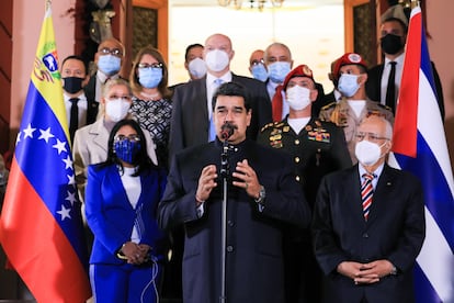 Nicolás Maduro, el pasado jueves en Caracas (Venezuela)