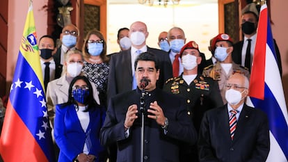 Nicolás Maduro na quinta-feira passada em Caracas (Venezuela).