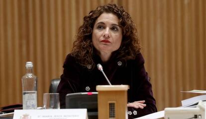 María Jesús Montero, ministra de Hacienda en funciones, en enero.
