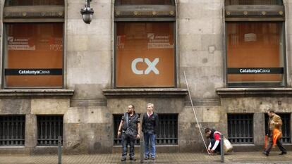 Sede central de CatalunyaCaixa en Barcelona.