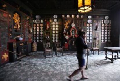 Interior de la Maison de Victor Hugo, en la Place des Vosges de París.