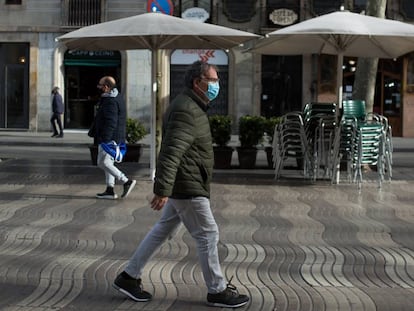 Negocis tancats a la Rambla de Barcelona.