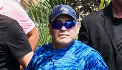 El exfutbolista argentino Diego Maradona, en julio pasado en Nápoles.