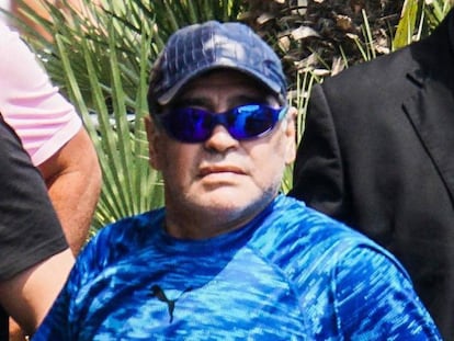 El exfutbolista argentino Diego Maradona, en julio pasado en Nápoles.