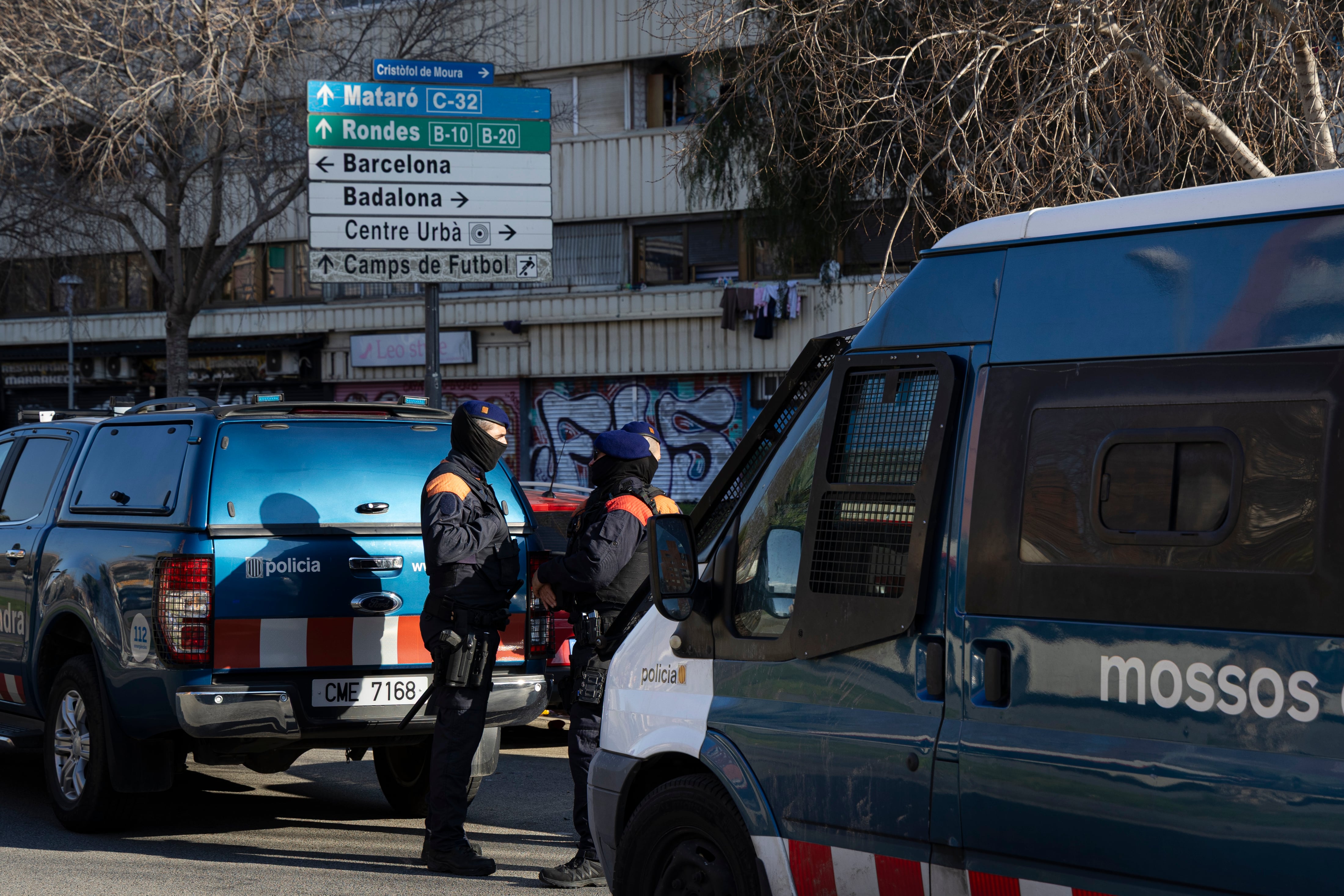 Agentes de los Mossos, en una imagen de archivo.