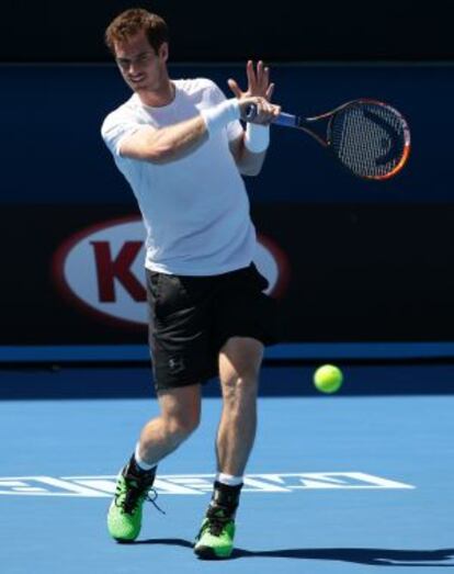 Murray, durante un entrenamiento