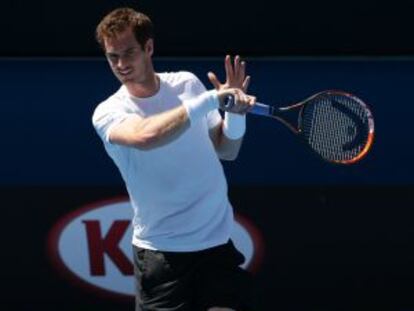 Murray, durante un entrenamiento