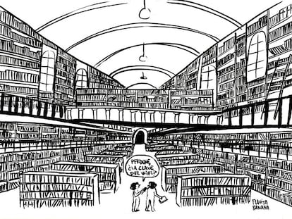 La viñeta de Flavita Banana: una tarde en la biblioteca