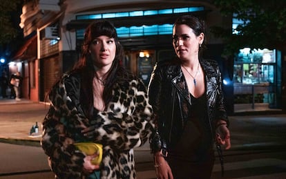 Pilar Gamboa y Malena Pichot en Viudas negras: P*tas y chorras producida por Pampa Films.