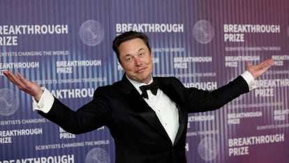 Elon Musk, uno de los hombres más ricos del mundo, en Los Angeles, California, el pasado abril.