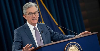 Jerome Powell, presidente de la Reserva Federal de EE UU. ERIC BARADAT AFP