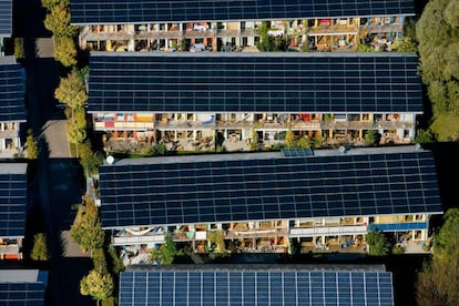 Paneles solares del barrio Schlierberg de Friburgo.