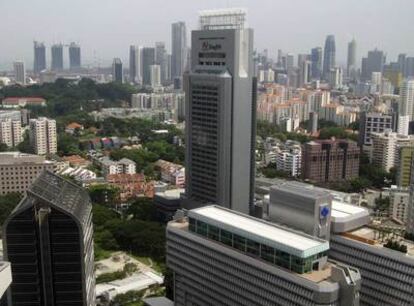 Panorámica de la ciudad de Singapur.