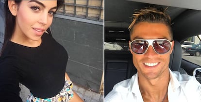 Georgina Rodríguez y Cristiano Ronaldo.