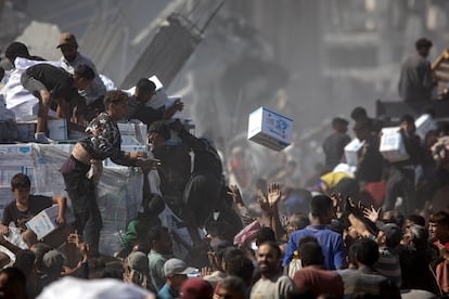 Ayuda humanitaria Gaza tras el alto el fuego