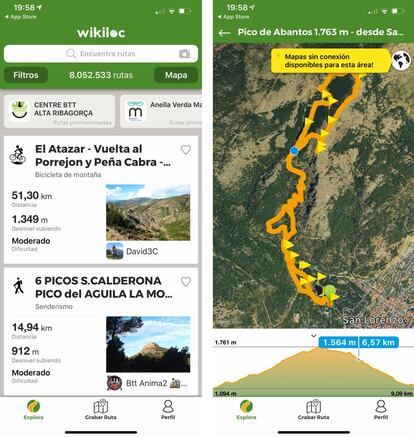 Descubre nuevas rutas con Wikiloc.