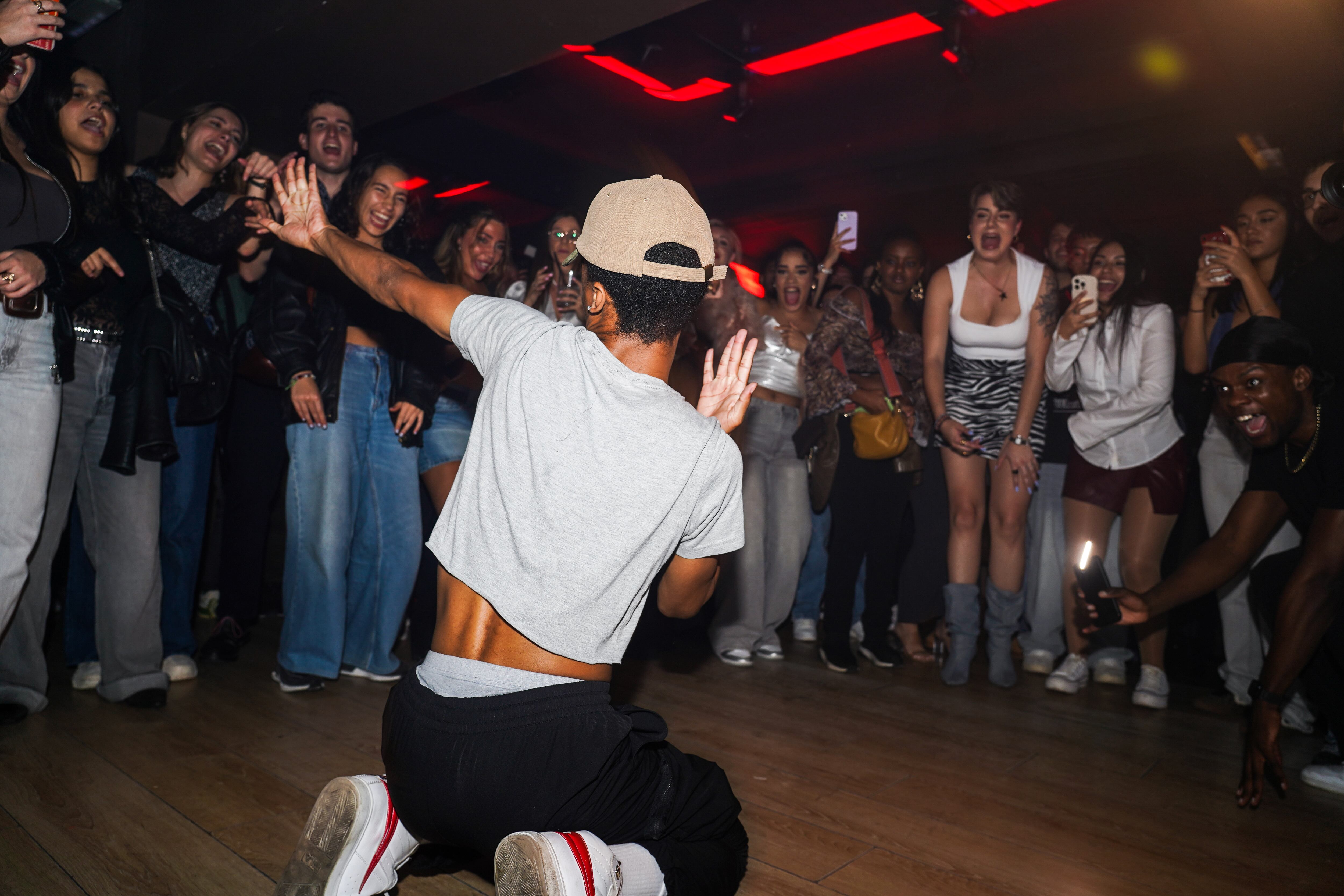 CJ bailando el viernes en la fiesta Ghetto Vibes, en Madrid.