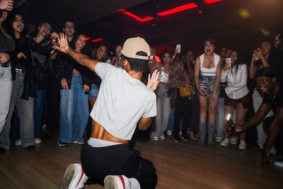 CJ bailando el viernes en la fiesta Ghetto Vibes, en Madrid.