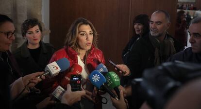 La secretaria general del PSOE andaluz, Susana Díaz, el pasado 20 de enero.