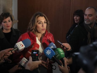 La secretaria general del PSOE andaluz, Susana Díaz, el pasado 20 de enero.