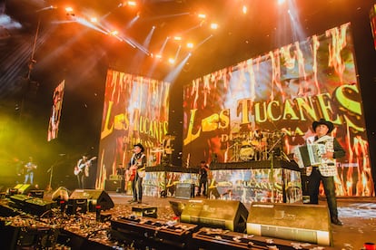 Los Tucanes de Tijuana en la Arena Monterrey (México), el 22 de abril de 2023.