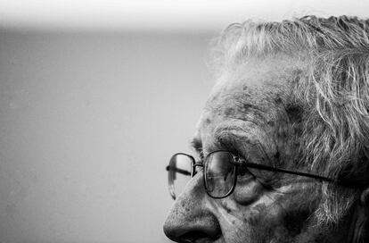 Noam Chomsky, durante una conferencia en la Universidad de Sonora, en México, en 2018. 