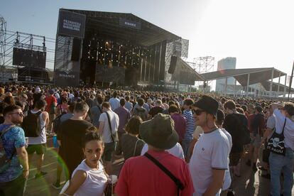 Ambiente durante unos de los conciertos programadas en el Primavera Sound.